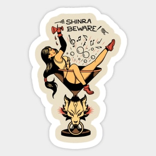 Shinra Beware Sticker